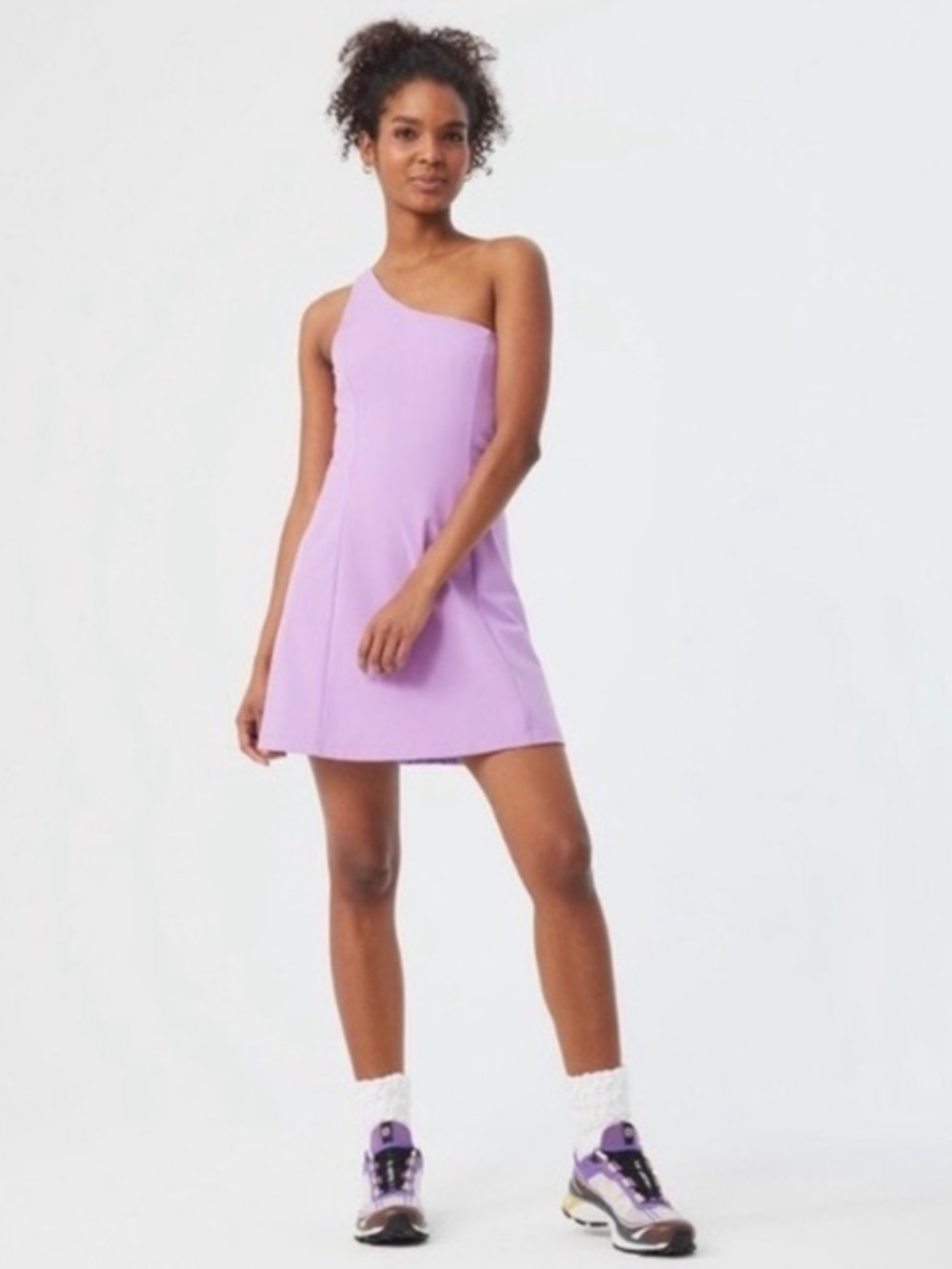 Outdoor Voices One Shoulder Exercise Skort Dress Lavender Pickleball Medium